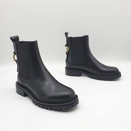Женские ботинки Givenchy 2022 кожаные черные