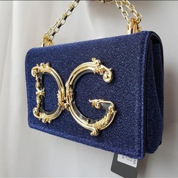Женская сумка Dolce & Gabbana синяя 22Х14
