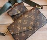 Женская сумка Louis Vuitton коричневая 17х10