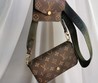 Женская сумка Louis Vuitton коричневая 17х10