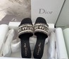 Женские шлепанцы Christian Dior белые с каблуком