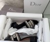 Женские шлепанцы Christian Dior белые с каблуком