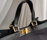 Сумка Fendi кожаная черная 41х28
