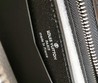 Кошелек кожаный Louis Vuitton серый с ручкой 22х12