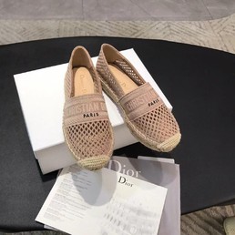 Женские эспадрильи Christian Dior пудровые