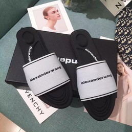 Женские шлепанцы Alexander Wang белые