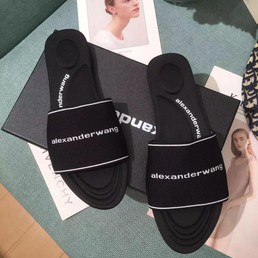 Женские шлепанцы Alexander Wang черные
