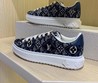 Кожаные кеды Louis Vuitton 2021 синие