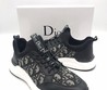 Мужские кроссовки Christian Dior 2021-2022 черные с орнаментом Dior