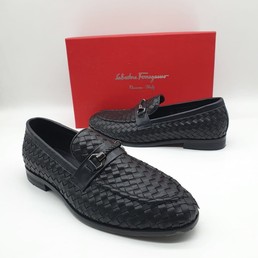 Мужские лоферы Salvatore Ferragamo черные