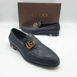 Мужские лоферы Gucci черные