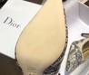 Женские туфли Christian Dior 2021 бежевые с рисунком