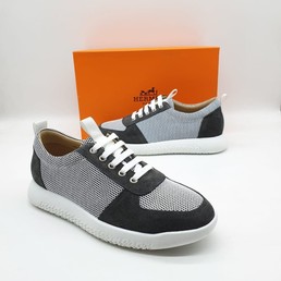 Мужские кроссовки Hermes серые