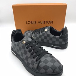 Мужские кеды Louis Vuitton 2021-2022 серая канва