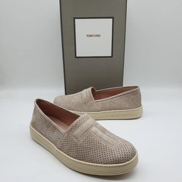 Мужские слипоны Tom Ford бежевые