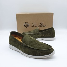 Мужские слипоны Loro Piana хаки