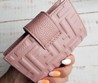 Кошелек кожаный Fendi розовый 12,5х9