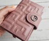 Кошелек кожаный Fendi розовый 12,5х9