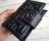 Кошелек кожаный Fendi черный 12,5х9