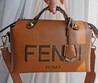 Сумка Fendi кожаная коричневая 28х17