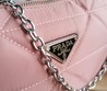Женская сумка Prada розовая 25x18