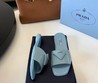 Женские шлепанцы Prada 2021 голубые