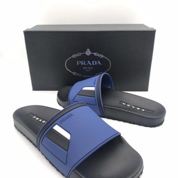 Мужские шлепанцы Prada 2021-2022 синие