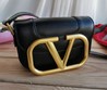 Женская сумка Valentino Garavani черная 20Х13