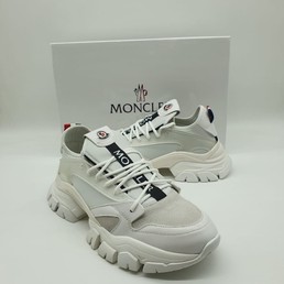 Мужские кроссовки Moncler 2021-2022 белые с молочным