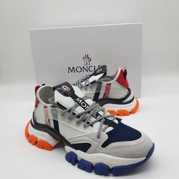 Мужские кроссовки Moncler 2021-2022 серые с синим