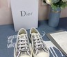 Кеды женские Christian Dior 2021 с рисунком серые