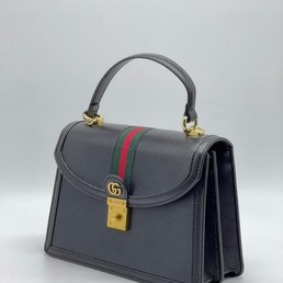 Женская сумка Gucci 25х18 серая