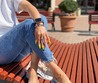Женские туфли Prada 2021-2022 голубые