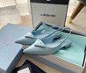 Женские туфли Prada 2021-2022 голубые