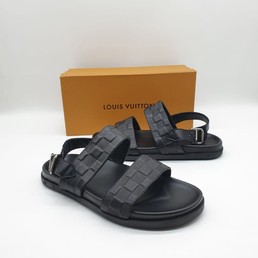 Мужские сандалии Louis Vuitton 2021-2022 черные