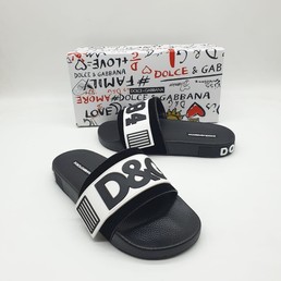 Мужские шлепанцы Dolce-Gabbana черные
