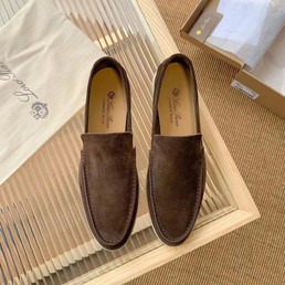 Мужские лоферы Loro Piana коричневые