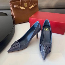 Туфли Valentino кожаные серые