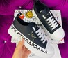 Женские кеды Dolce & Gabbana черные с белым