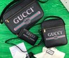 Сумка-планшет Gucci кожаная черная