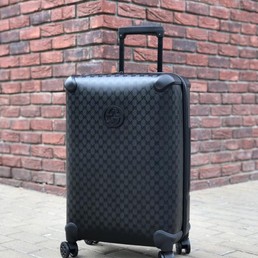 Чемодан Gucci пластиковый темно-серый