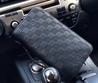 Портмоне Louis Vuitton кожаный с ремешком черный