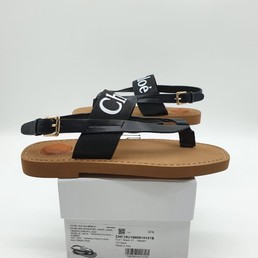 Кожаные сандалии Chloe черные