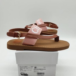 Кожаные сандалии Chloe коричневые