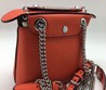 Женский мини-рюкзак FENDI кожаный красный