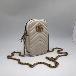Женская сумка Gucci кожаная молочная