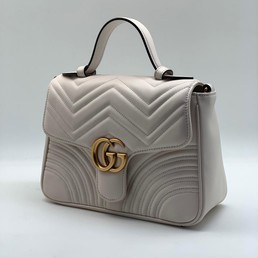Женская сумка Gucci кожаная белая 27Х19