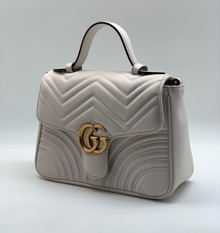 Женская сумка Gucci кожаная белая 27Х19