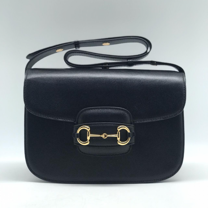Женская сумка Gucci 1955 Horsebit черная