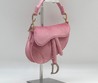 Женская сумка Christian Dior Saddle розовый бархат